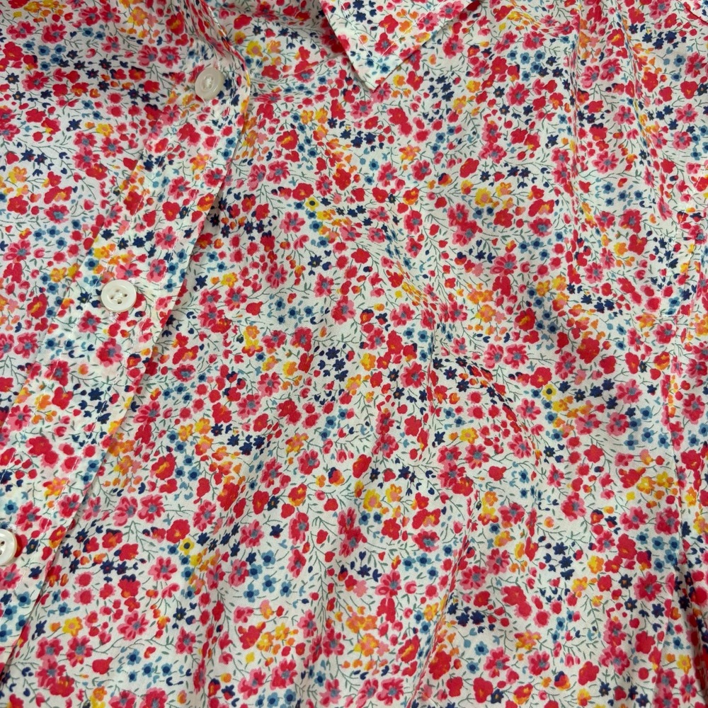 J.Crew Women's 4 Phoebe Floral Liberty of London Button Front Slim Perfect Shirt - Picture 2 of 5
